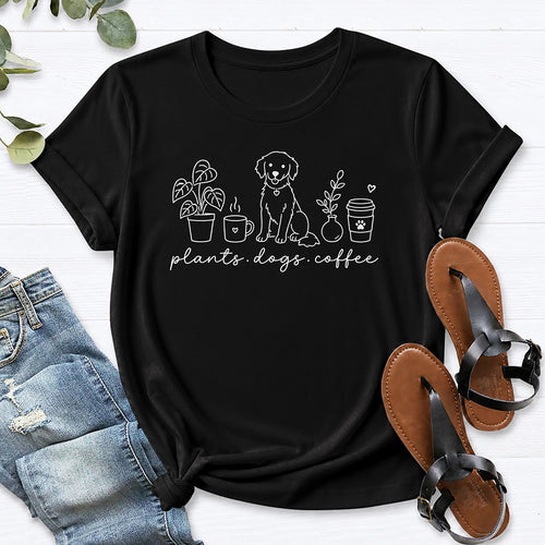 Plants. Dogs. Coffee. Tee — Black