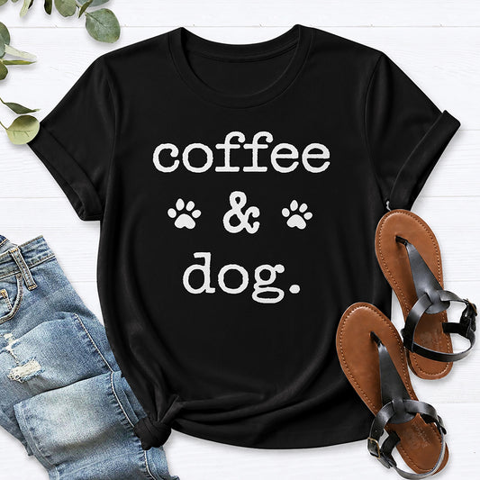Coffee & Dog. Tee — Black