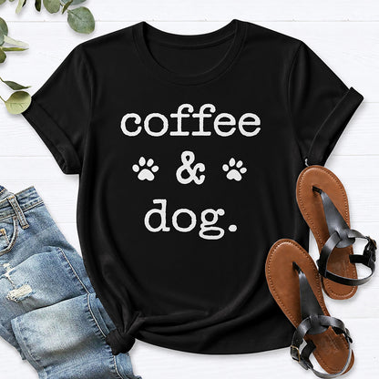 Coffee & Dog. Tee — Black
