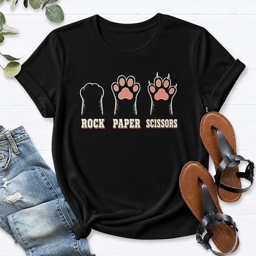 Rock Paper Scissors Tee — Black