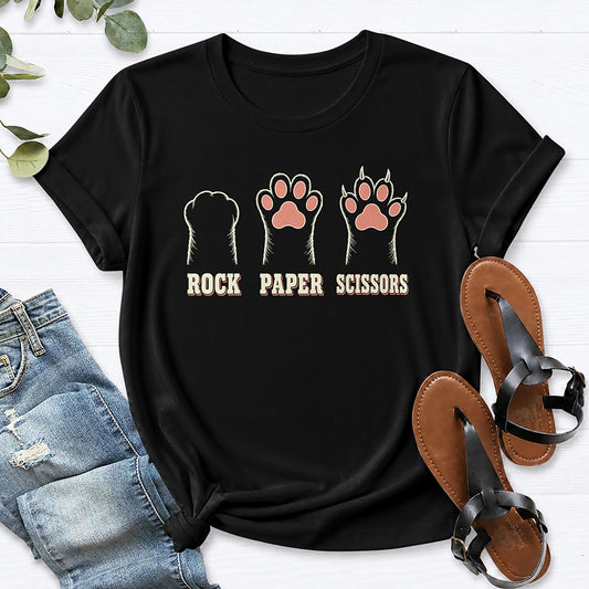 Rock Paper Scissors Tee — Black