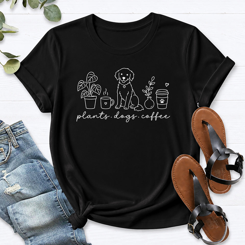 Plants. Dogs. Coffee. Tee — Black
