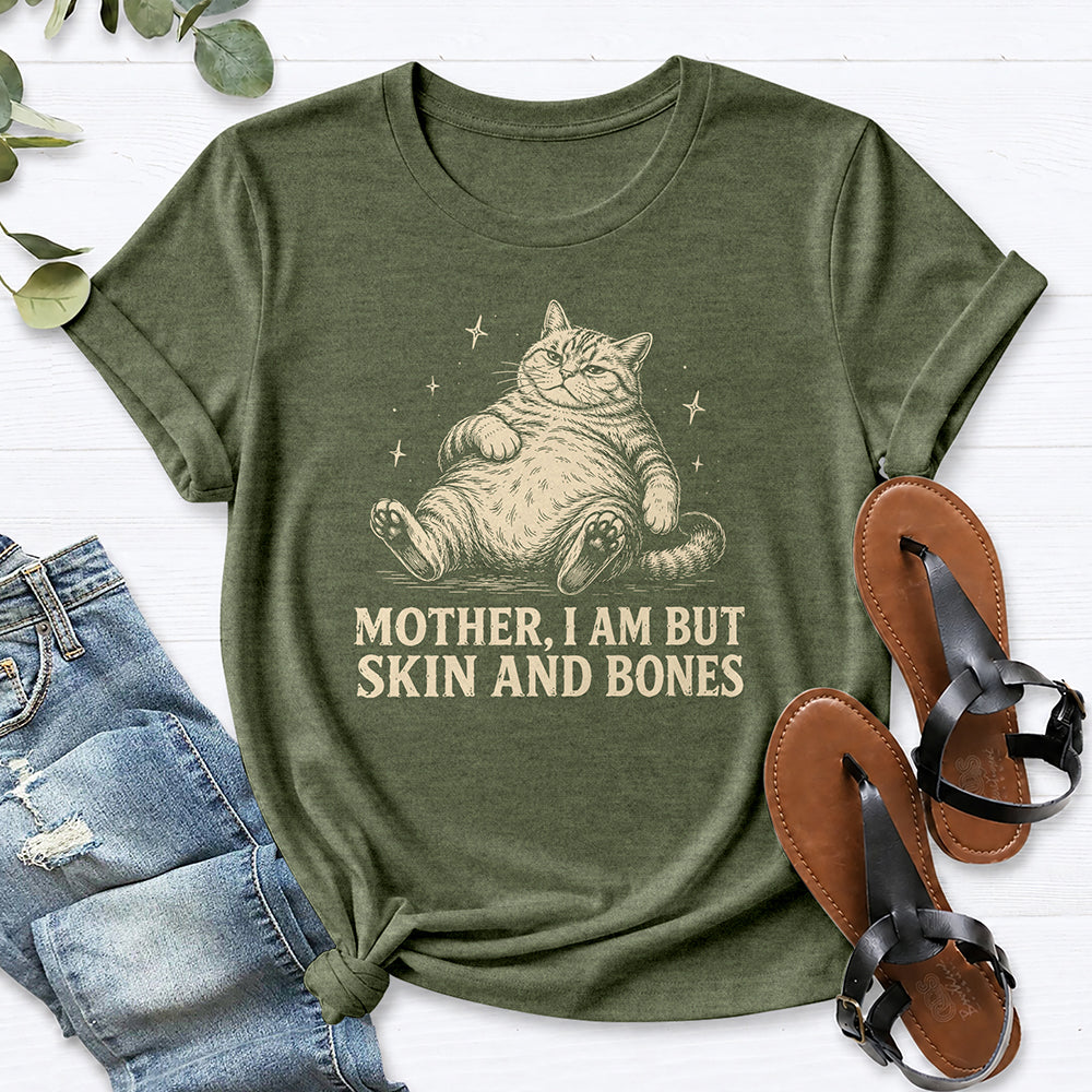 Mother I Am But Skin And Bones — Heather Military Green